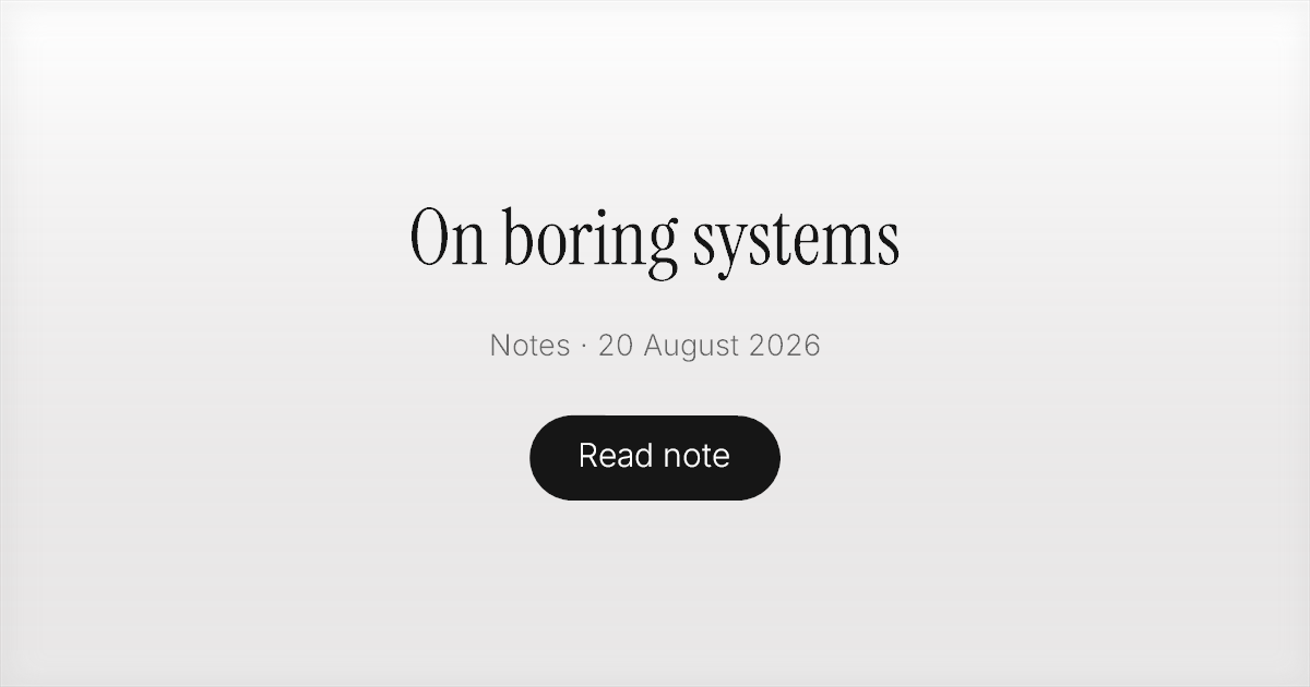 On boring systems